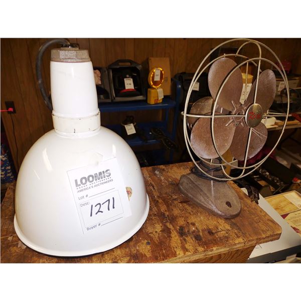 FAN, PORCELAIN LIGHT