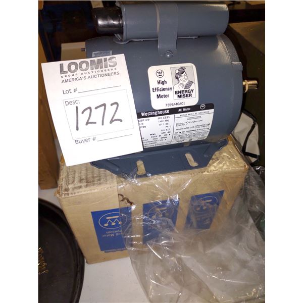 NEW, WESTINGHOUSE HIGH EFFICIENCY MOTOR