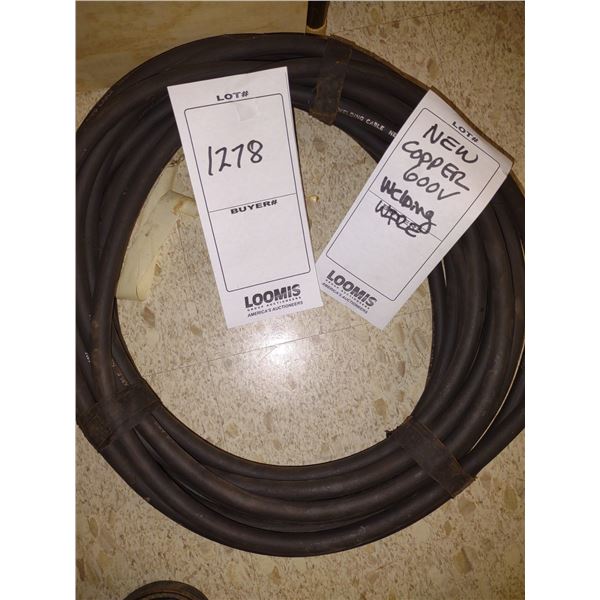 NEW COPPER 600V WELDING WIRE