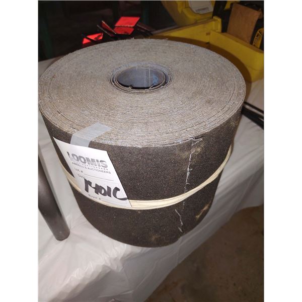 GIANT ROLL OF NORTON SANDPAPER, APPROX 8-12" WIDE X 100S OF FT LONG