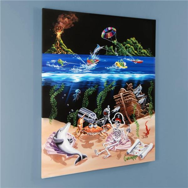 "Sand Bar 2" Limited Edition Hand-Embellished Giclee on Canvas (28" x 35") by Michael Godard, AP Num