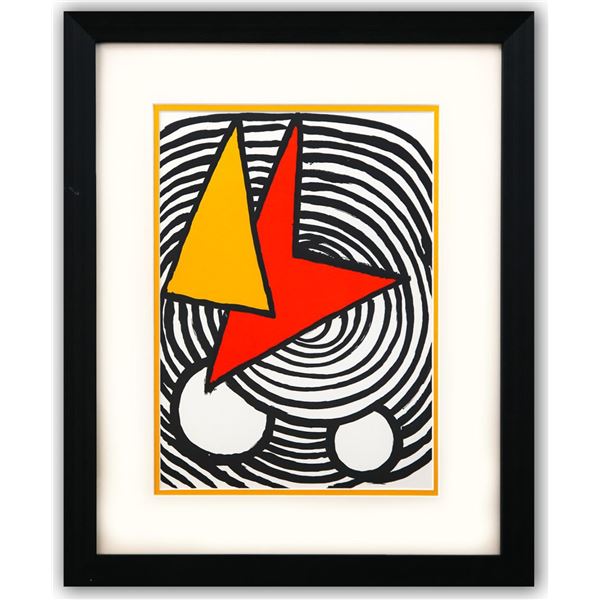 Alexander Calder- Lithograph "DLM201 - Triangle et quadrilatere"