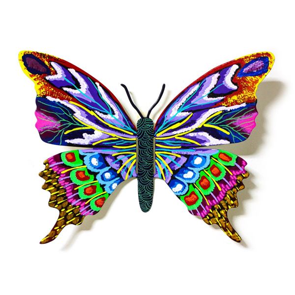 Patricia Govezensky- Original Painting on Cutout Steel "Butterfly CCVI"