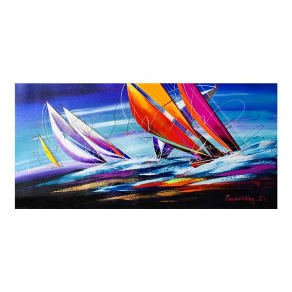 Natalia Sinkovsky, Hand Signed Original Acrylic Painting on Canvas with Letter Authenticity.