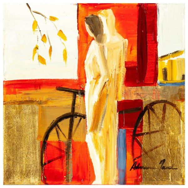 Adriana Naveh, "Your Gentle Touch" Original Acrylic Painting on Canvas, Hand Signed with Letter of A