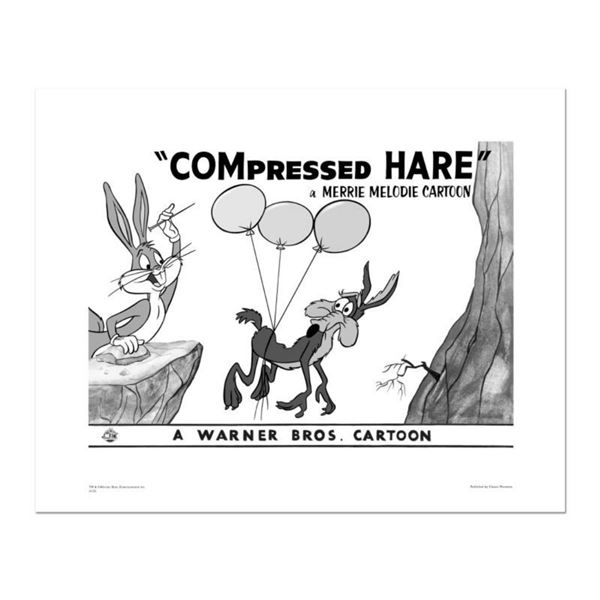 "Compressed Hare" Numbered Limited Edition Giclee from Warner Bros. with Certificate of Authenticity