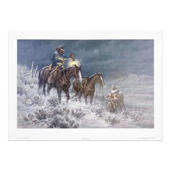 Larry Fanning (1938-2014), "High Range Early Arrival" Limited Edition Lithograph, Numbered and Hand 