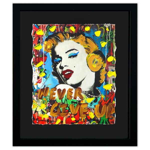 Nastya Rovenskaya- Original Mixed Media on Paper "Marilyn Monroe I"