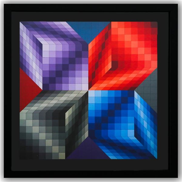 Victor Vasarely- Heliogravure Print "Untitled"
