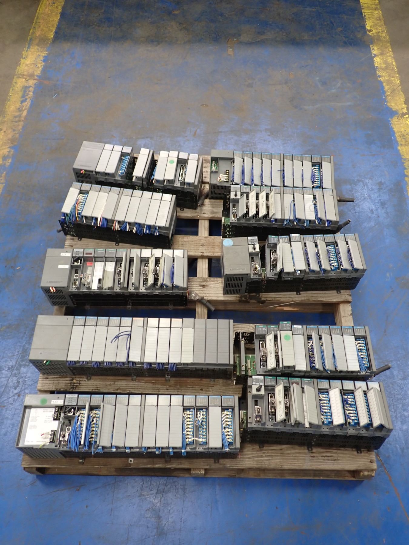 Lot Of Allen Bradley Racks With Modules