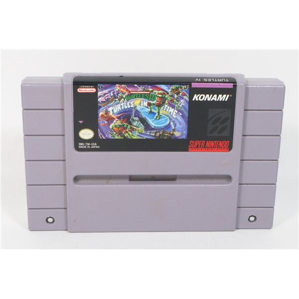 SNES GAME TURTLES IV: TURTLES IN TIME