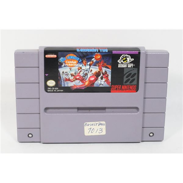 SNES GAME BILL LAIMBEER'S BASKETBALL