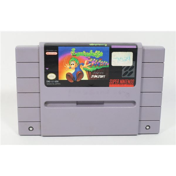 SNES GAME LEMMINGS