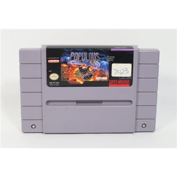 SNES GAME POPULOUS