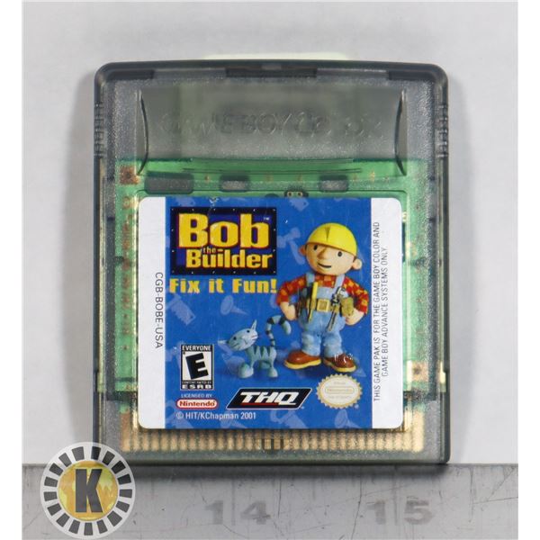 BOB THE BUILDER FIX IT FUN GAMEBOY GAME