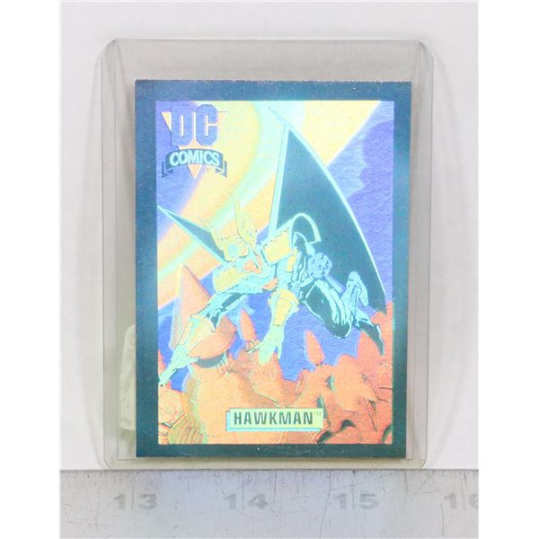 DC 1992 SERIES 1 HAWKMAN HOLOGRAM CARD