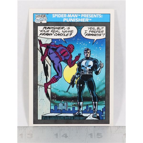 MARVEL CARDS 1990 SPIDERMAN PRESENTS PUNISHER #155