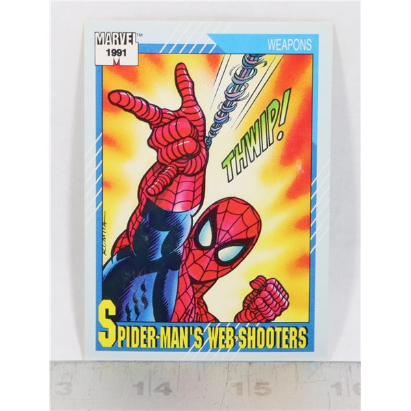 MARVEL CARDS 1991 SPIDERMAN'S WEBSHOOTERS #131