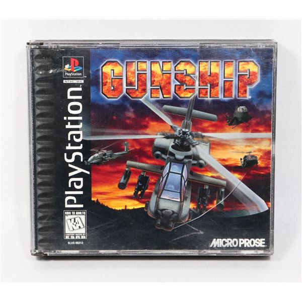 GUNSHIP PLAYSTATION GAME