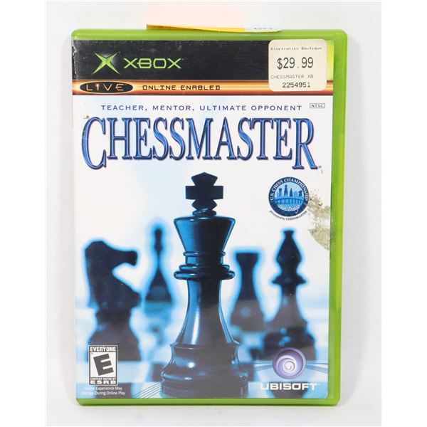 XBOX GAME CHESS MASTER