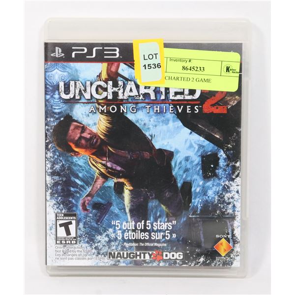 PS3 UNCHARTED 2 GAME