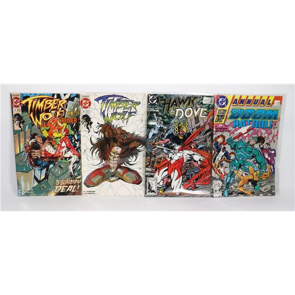 LOT OF 4 DC COMICS