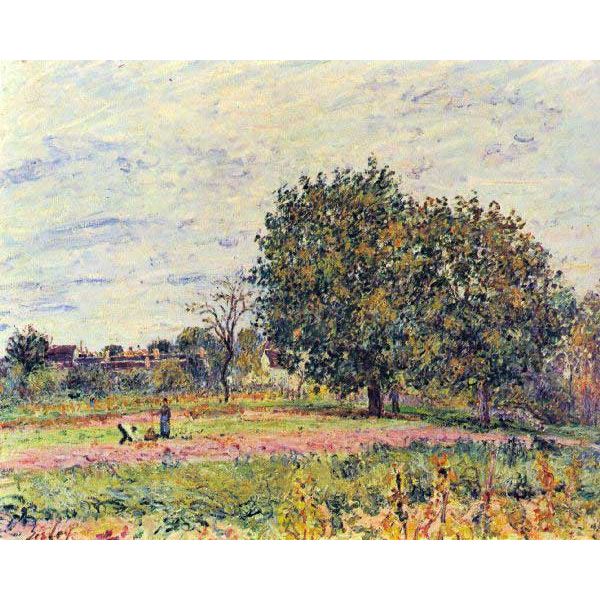 Alfred Sisley - Walnut Trees in the Sun, in Early October