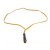 Image 1 : Hermes Yellow Brown Leather Whistle Necklace