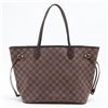 Image 1 : Louis Vuitton Damier Ebene Canvas Leather Neverfull MM Tote Bag