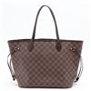Image 2 : Louis Vuitton Damier Ebene Canvas Leather Neverfull MM Tote Bag