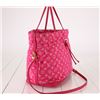 Image 2 : Louis Vuitton Pink Monogram Denim Noefull MM Bucket Bag