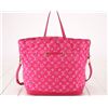 Image 5 : Louis Vuitton Pink Monogram Denim Noefull MM Bucket Bag