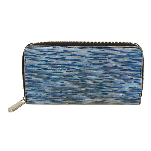 Louis Vuitton Blue Epi Leather Zippy Wallet