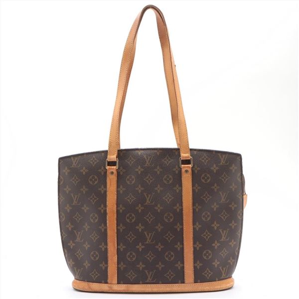 Louis Vuitton Brown Monogram Canvas Leather Babylone Tote Bag