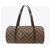 Image 1 : Louis Vuitton Damier Ebene Canvas Leather Papillon 30 cm Shoulder Bag