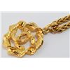 Image 5 : Chanel Gold-tone Metal CC Rope Charm Pendant Necklace
