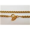 Image 8 : Chanel Gold-tone Metal CC Rope Charm Pendant Necklace