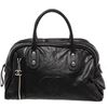 Image 1 : Chanel Black Leather Large CC Boston Bag