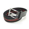 Image 1 : Gucci Black Web Woven Canvas Leather Belt 85cm