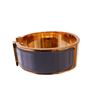 Image 3 : Hermes Blue Metal Clic Clac Wide Bangle Bracelet