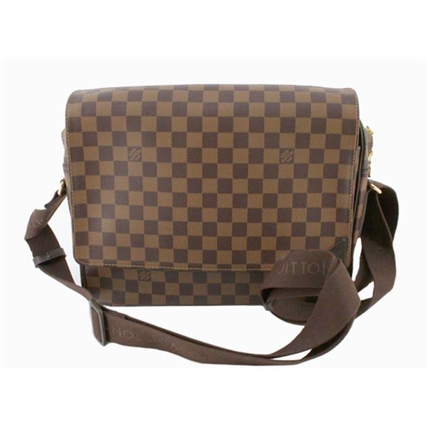 Louis Vuitton Damier Ebene Canvas Leather Shelton MM Crossbody bag