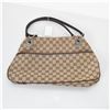 Image 1 : Gucci Brown Beige GG Monogram Canvas Leather Eclipse Tote Bag