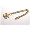 Image 5 : Chanel Gold-tone Metal CC Matelasse Quilt Logo Pendant Chain Necklace