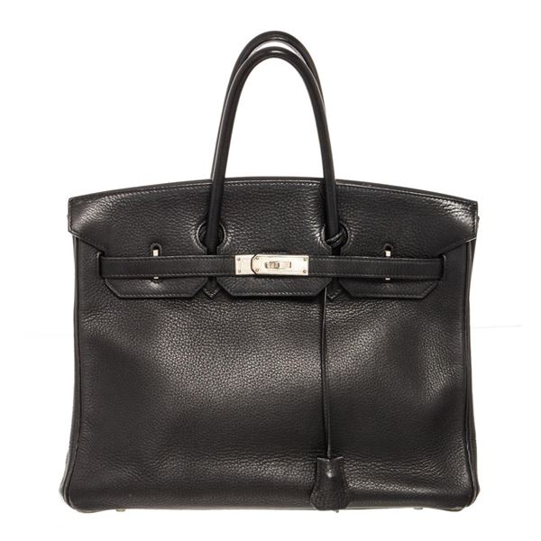 Hermes Black Togo Leather Birkin 35cm Handbag PHW