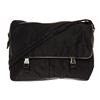 Image 1 : Prada Black Tessuto Nylon Saffiano Logo Messenger Bag