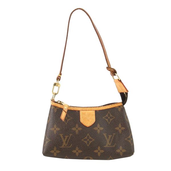 Louis Vuitton Brown Monogram Canvas Leather Mini Pochette Delightful Shoulder Ba