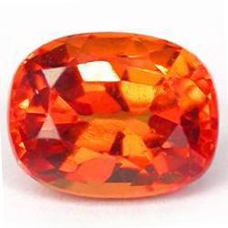 1.1ct RARE Ravishing Orange Sapphire VVS RETAIL $1550 (GEM-7095)