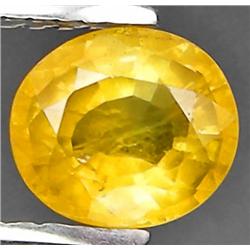 1.38ct RARE Oval Cut Top AAA Yellow Sapphire VS RETAIL $1450 (GEM-7612)