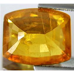 8.44ct RARE Excellent Golden Orange Yellow Sphene Cushion VS RETAIL $5350 (GEM-7627)