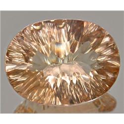 9.8ct RARE Millennium Cut Top Imperial Topaz AAA FLAWLESS RETAIL $8850 (GEM-7669)